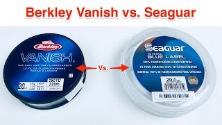 Berkley Vanish vs Seaguar Blue Label Fishing Line Experiment [upl. by Haldi672]