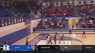 Kountze Lionettes upset at Regional Tournament [upl. by Nailimixam]