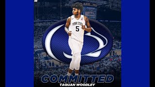 TaQuan Woodley 21 Camden HS Commits to Penn State [upl. by Erdnassak]