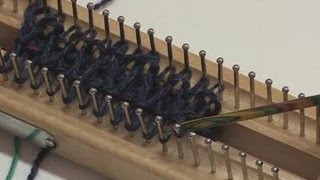 How To Knit With A Knitting Board [upl. by Annairt]