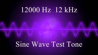 12000 Hz 12 kHz Sine Wave Test Tone  10 Minutes [upl. by Lledniuq386]