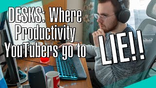 Exposing the LIES of StudyProductivity YouTubers  A Day in the Life of my Desk [upl. by Lednahc]