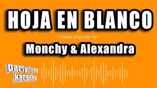 Monchy amp Alexandra  Hoja En Blanco Versión Karaoke [upl. by Nnair667]