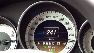 Mercedes C250 CDI acceleration 0241 kmh top Speed W204 [upl. by Giselbert437]