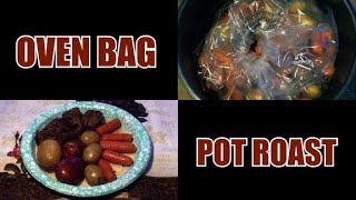 How to Cook a Pot Roast Dinner with an Oven Bag in a Pressure Cooker [upl. by Ynaiffit]