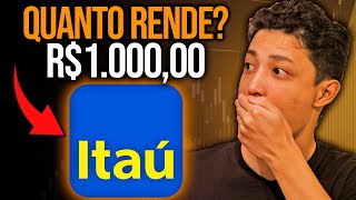 QUANTO RENDE 1000 REAIS NAS AÇÕES DO BANCO ITAÚ ITUB4 [upl. by Bathulda]