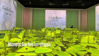 Eintauchen in quotMonets Gartenquot  MultimediaAusstellung in München seit dem 27102023 im Utopia [upl. by Hcirteid]