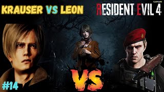 Can I Defeat Krauser  Resident Evil 4 remake 14 [upl. by Yanahc]