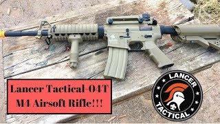 Lancer Tactical LT04T M4 Gen2 Airsoft Rifle Review [upl. by Enohpesrep447]