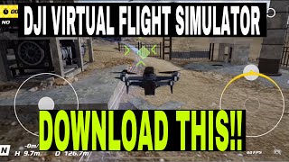 DJI VIRTUAL FLIGHT FPV SIMULATOR APP  REVIEW [upl. by Nnyla]