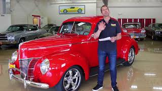 1940 Ford Coupe for sale with test drive driving sounds and walk through video [upl. by Mlawsky428]