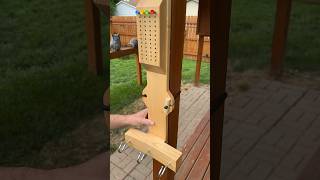 I modified the traditional hook and ring game hookandring backyardgames mancave sheshed [upl. by Eahsram]