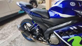 Yamaha FZ150i Modified Exhaust Akrapovic [upl. by Anaerda767]