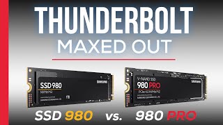 Thunderbolt Maximum Speed  Samsung SSD 980 vs SSD 980 PRO [upl. by Rosaline]