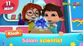 Omar amp Hana  Salam Scientist  Islamic Cartoons for kids [upl. by Suoirtemed]