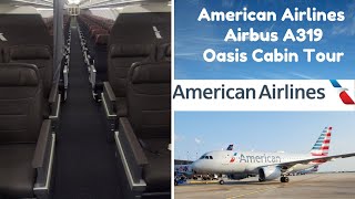 American Airlines oasis Airbus A319 Cabin Tour [upl. by Jaan]