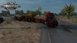 American Truck Simulator  Custom Deloupe Lowboy Trailer [upl. by Lekim]