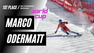 Marco Odermatt WC DH Wengen 11124 [upl. by Eelyk376]