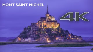 Mont Saint Michel France 🇫🇷  4K Drone Footage [upl. by Magdalena]