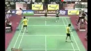 Badminton 2007 Indonesia Open MD SemiFinal 45 [upl. by Drogin]