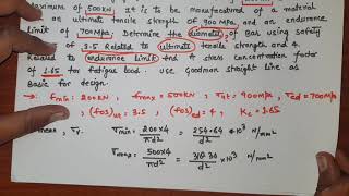 SODERBERG GOODMAN AND GERBER RELATION NUMERICAL PROBLEM  TECHNICAL CLASSES  IN HINDI [upl. by Greenburg]