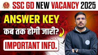 SSC GD Answer Key 2025  SSC GD 2025 Answer Key kab Jaari hogi  SSC GD Answer Key Date 2025 [upl. by Enywad]