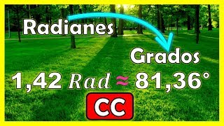 Convierte un decimal radianes a grados Aprende en 🏠 [upl. by Shutz]