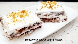 SULTANOVE KOCKE PAŠA LOKUM KOCKE KOLAC KOJI SE VEOMA BRZO NAPRAVI [upl. by Egreog440]