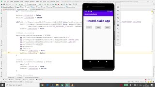 RECORD AUDIO SAVE AUDIO AND PLAY RECORDED AUDIO  ANDROID KOTLIN [upl. by Emmeline]