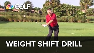 Weight Shift Drill  SwingFix  Golf Channel [upl. by Greenfield]