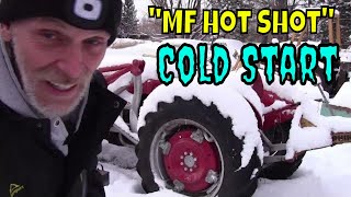 1960 Massey Ferguson MF35 Cold Start amp How to Start a Vintage Diesel Tractor in the Winter Cold [upl. by Gagliano447]