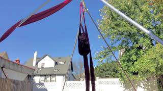 Aerial Silks Rebecca Split Combo for beginner advanced beginner silks [upl. by Geibel]