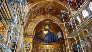 Italys Largest Medieval Mosaics Restored in Monreale Cathedral [upl. by Ellertal]