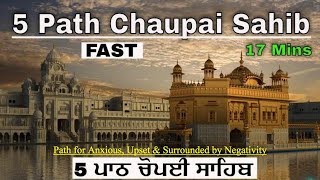 5 Path Chaupai Sahib FAST  5 ਪਾਠ ਚੋਪਈ ਸਾਹਿਬ FAST [upl. by Notffilc]