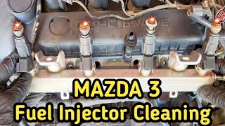 How To Cleaning Dirty or Clogged Fuel Injectors Mazda 3 [upl. by Damle]