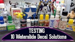 Scale Model Tips  Testing 10 Different Waterslide Decal Solutions  Is There A Clear Winner [upl. by Nnewg]