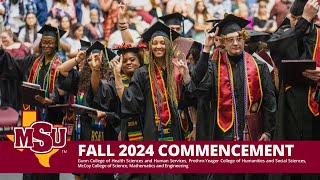 MSU Texas Graduation Fall 2024 2 pm Ceremony [upl. by Odama]