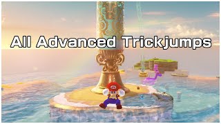 Super Mario Odyssey All Advanced Trickjumps [upl. by Haimorej559]