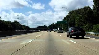 Hampton Roads Beltway Interstate 64 Exits 276 to 282 eastboundinner loop [upl. by Jillayne]