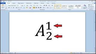 How to write a superscript and subscript at the same time in Word [upl. by Prager]