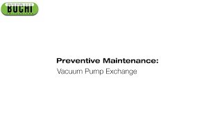 BUCHI V300 Vacuum pump maintenance [upl. by Poll]