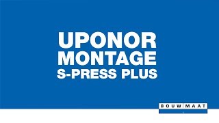 Uponor SPress Plus perskoppeling montage [upl. by Aronoff]