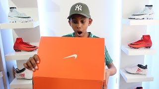 UNBOXING MY MOST EXPENSIVE PAIR OF FOOTBALL BOOTS  CLEATS  KAILEM [upl. by Norel850]