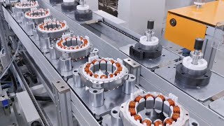 Fully Automatic BLDC Motor Assembly Line Motor manufacturing process [upl. by Inobe237]