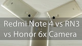 Redmi Note 4 vs Honor 6X vs RN 3 Camera Comparison [upl. by Asseneg]