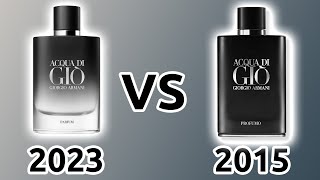 ACQUA DI GIO PARFUM VS PROFUMO REVIEW [upl. by Saretta]