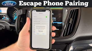 How To Pair Phone With 2013  2019 Ford Escape Bluetooth  Sync iPhone Connect Samsung Pairing [upl. by Airbma]