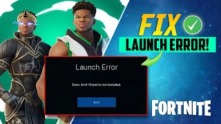 How To Fix Easy AntiCheat Is Not Installed In Fortnite  Solve Easy AntiCheat Not Installed Steam [upl. by Engle]