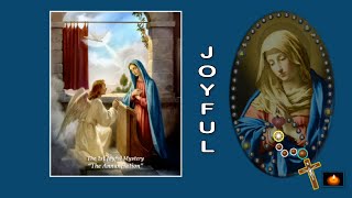 ROSARY JOYFUL MYSTERY MON amp SAT PLAIN BACKGROUND [upl. by Forrer]