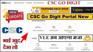 CSC New Update Go Digit With The New Portal [upl. by Rolecnahc]